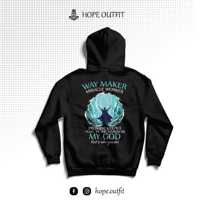 Jaket Hoodie Kristen Way Maker