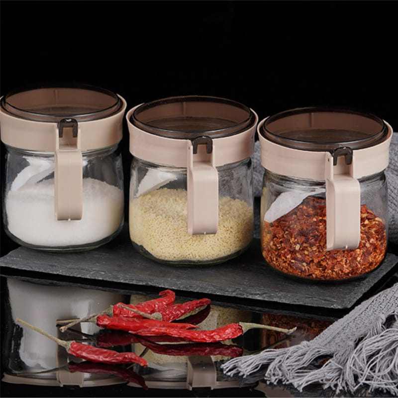 DISKON BL-2 Toples Tempat Bumbu Dapur Multifungsi Wadah Bumbu Dapur Set 5in1 Wadah Bumbu Teko Minyak Goreng Laris_unik