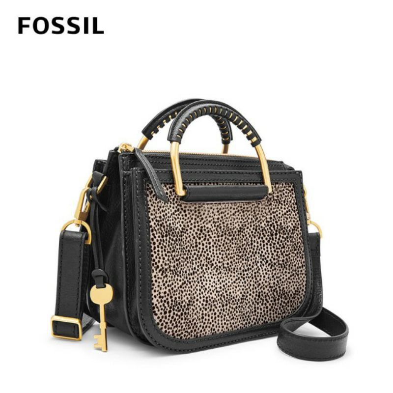 ryder mini satchel white cheetah