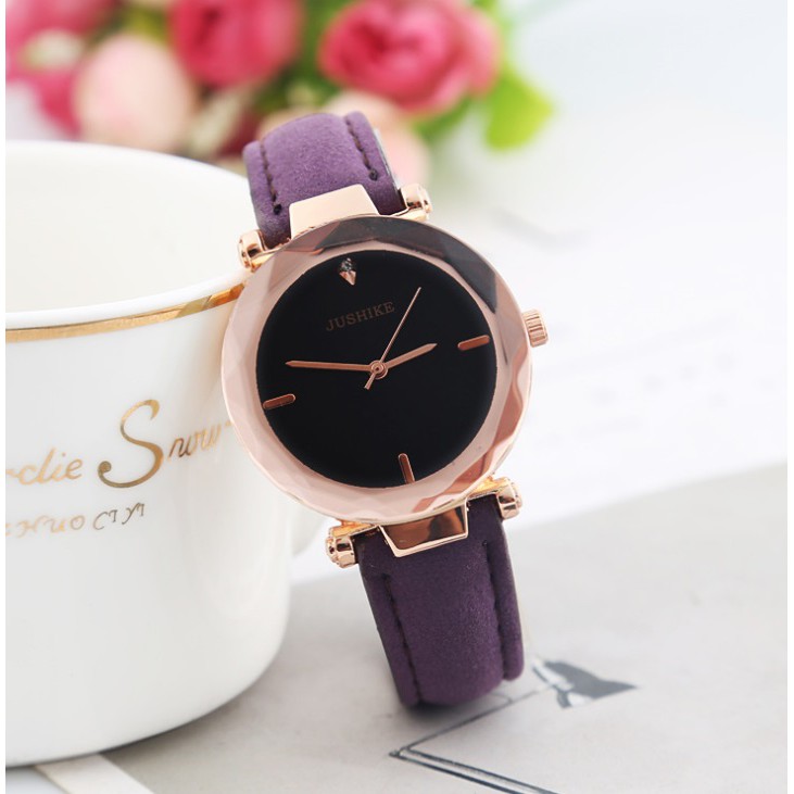Jam Tangan Kulit Fashion Jesikhe 03 Women's Watches Watch Faux Leather Korea Style