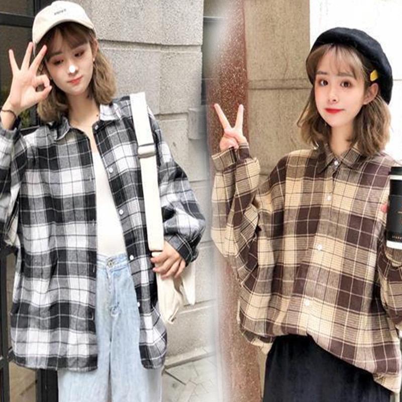 CASHA - ZEC OOTD Kemeja THIA / Doretha Oversize Shirt / Kemeja Kotak Kotak / Kemeja Casual / Kemeja 