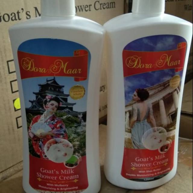 [SPESIAL DISKON]Dora Maar Body Shower Goat Milk1200ml dan 300 ml