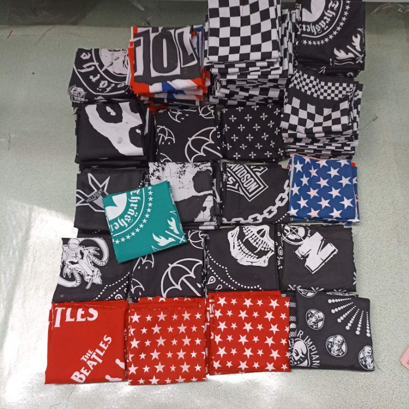 [ RIJEK SABLON ] SLAYER BANDANA RIJEK / RIJEK SABLON VANS THRASHER MURAH OBRAL