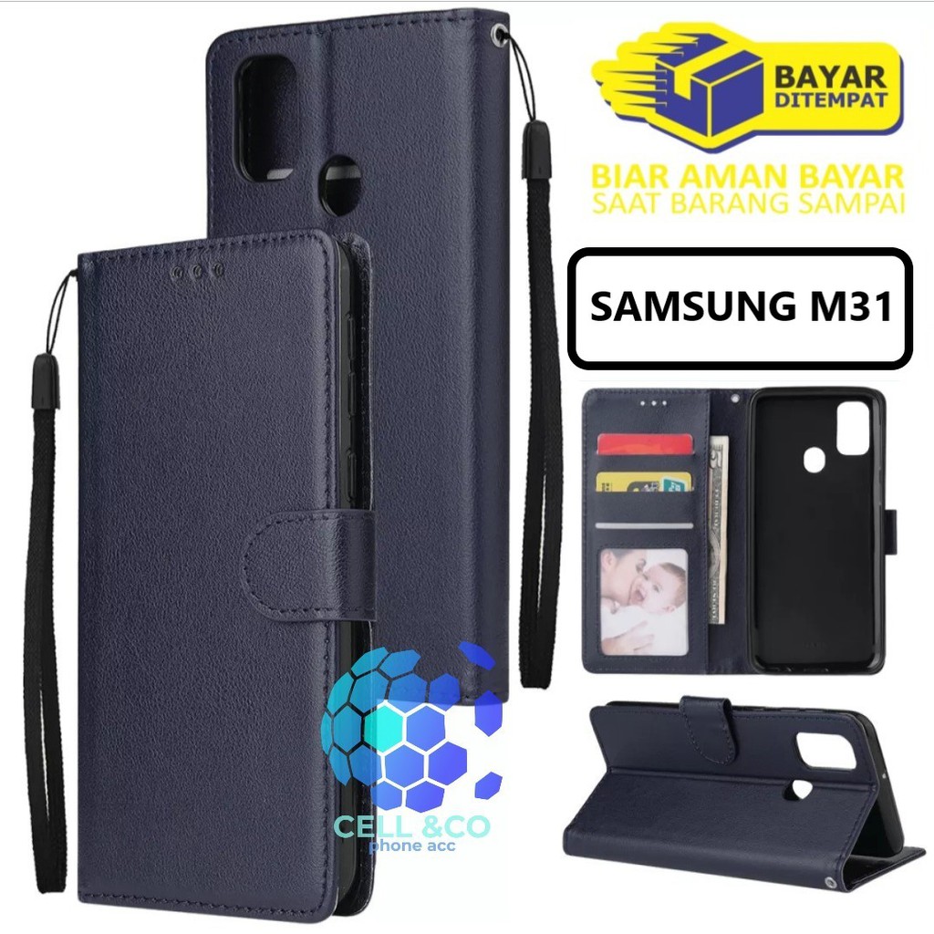 Flip cover SAMSUNG M31 Flip case buka tutup kesing hp casing hp flip case leather wallet