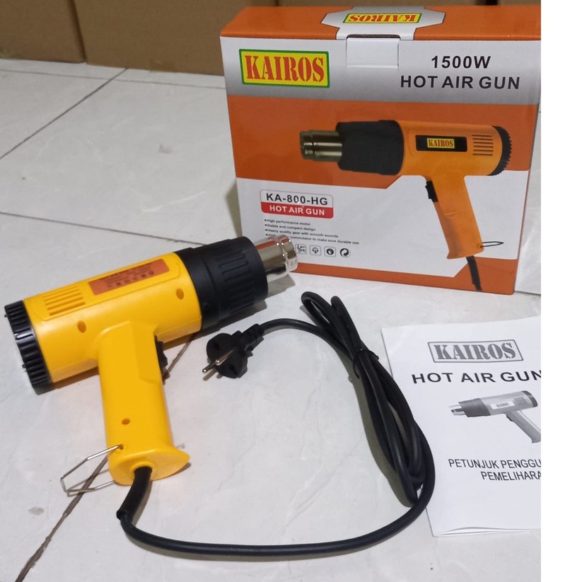 Hot Gun / Hot Air Gun / Heat Gun Hijau / Pemanas Skotlet / Heat Gun PISTOL PEMANAS - KAIROS