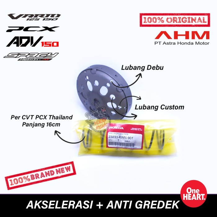 Mangkok Kopling Ganda Vario / PCX 150 + Per CVT PCX Thailand ORIGINAL Original