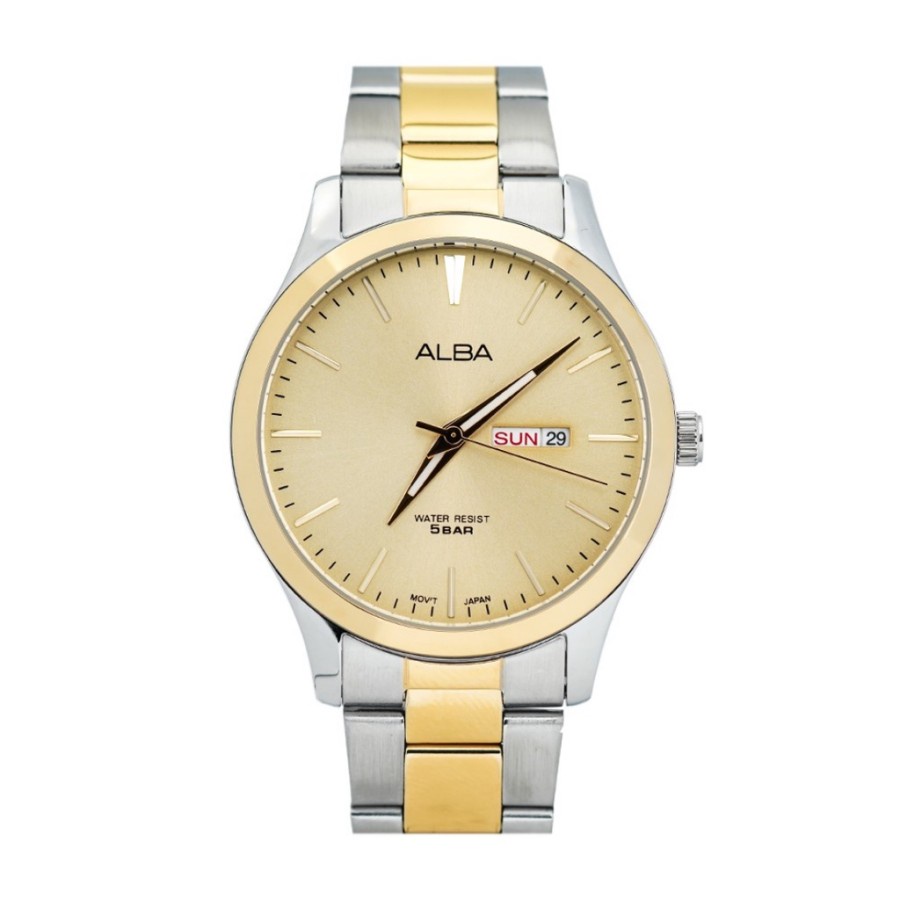Jam Tangan Pria Alba Quartz Stainless Steels AJ6126 Original