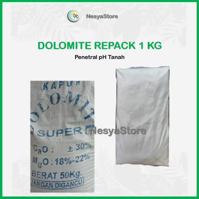 Dolomit Kapur Pertanian 1kg Penetral Tanah