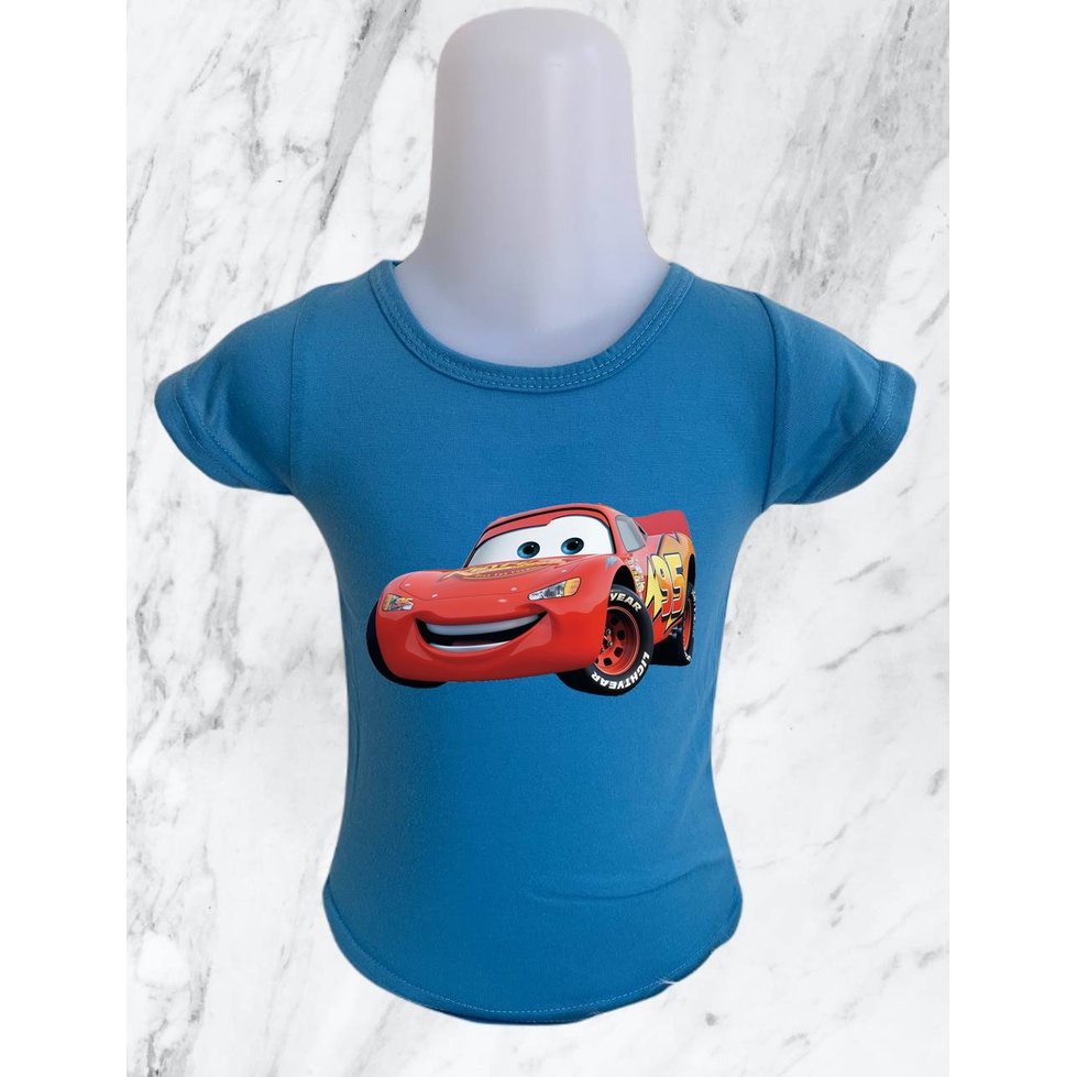 BAYAR DITEMPAT / BISA COD - Baju Anak Laki Laki cars merah / Baju Anak / Baju Kekinian / Kaos Anak motif cars merah