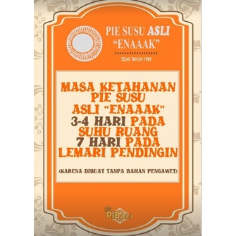 PIE SUSU ASLI ENAAAK 100% ASLI BALI ISI 10PCS