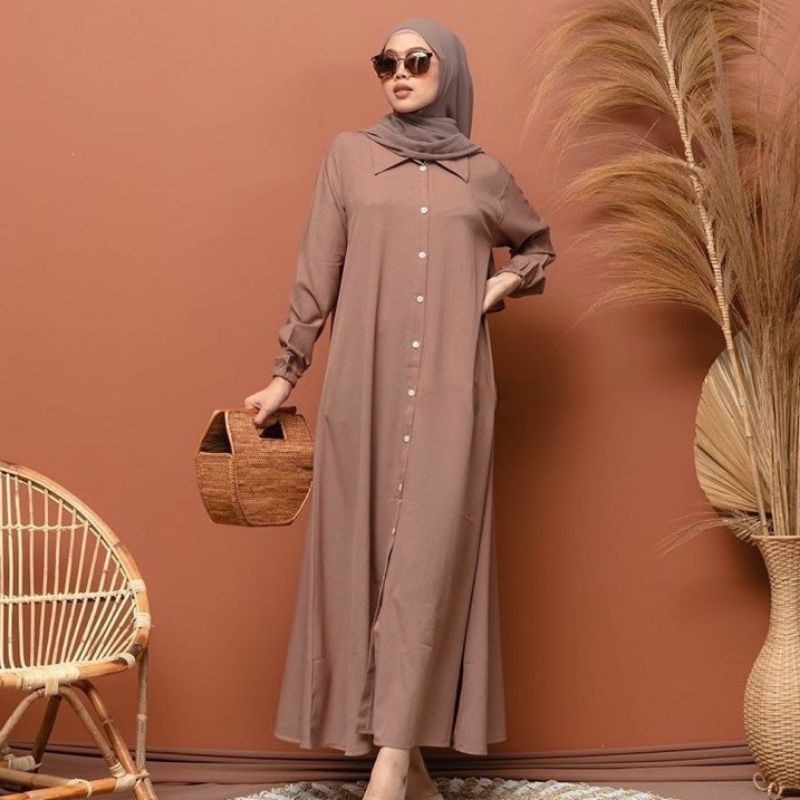 GAMIS NIDIA FULL KANCING/ GAMIS MOSCREPE