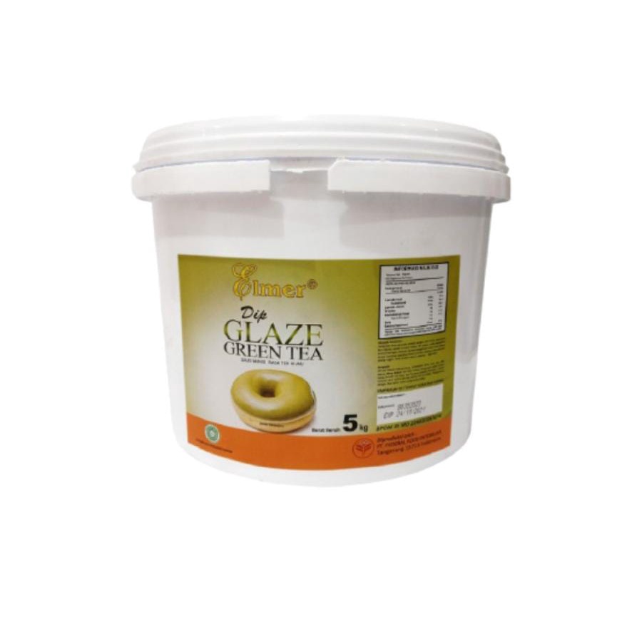 ELMER GLAZE GREEN TEA 5 KG / DOUGHNUT TOPPING DONAT DONUT PISANG NUGGET