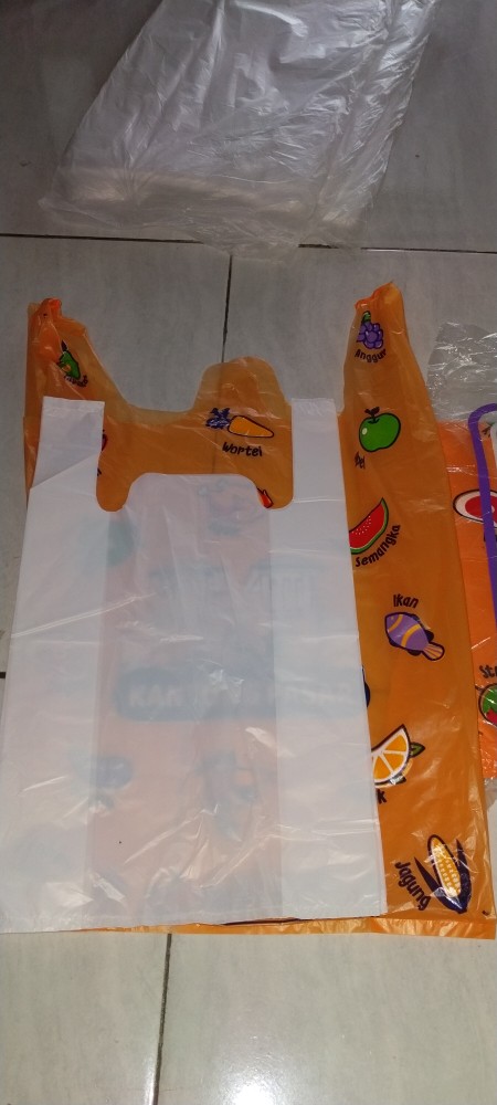 Kantong Plastik Putih Polos / Kresek Belanja / Supermarket [1 Kg]