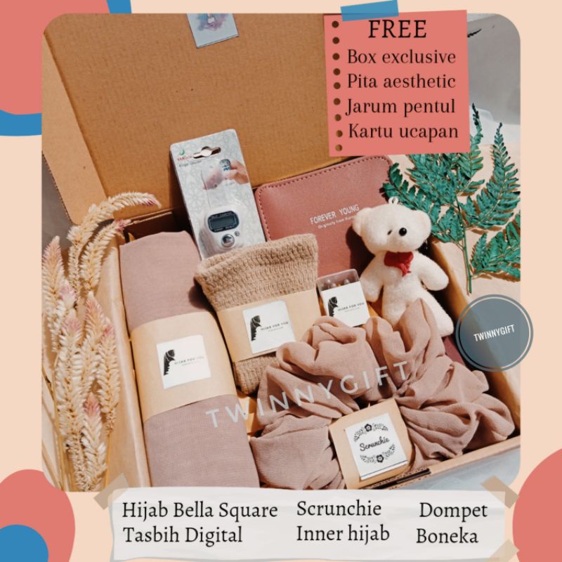 

HAMPERS HADIAH KADO ULANG TAHUN / GIFT BOX CEWEK HIJAB ULANG TAHUN LEBARAN WISUDA