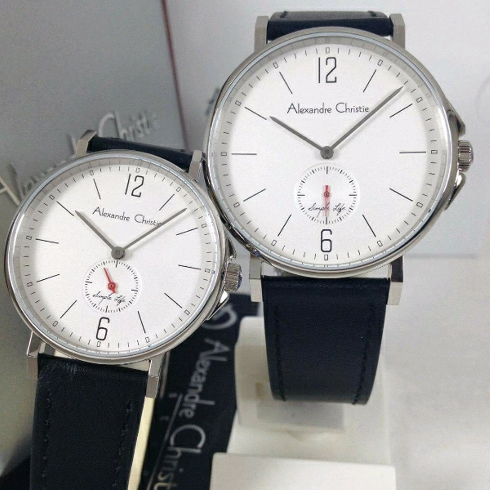 Jam Tangan Couple Alexandre Christie AC 8458 couple 40mm 33mm xmis xmis Original
