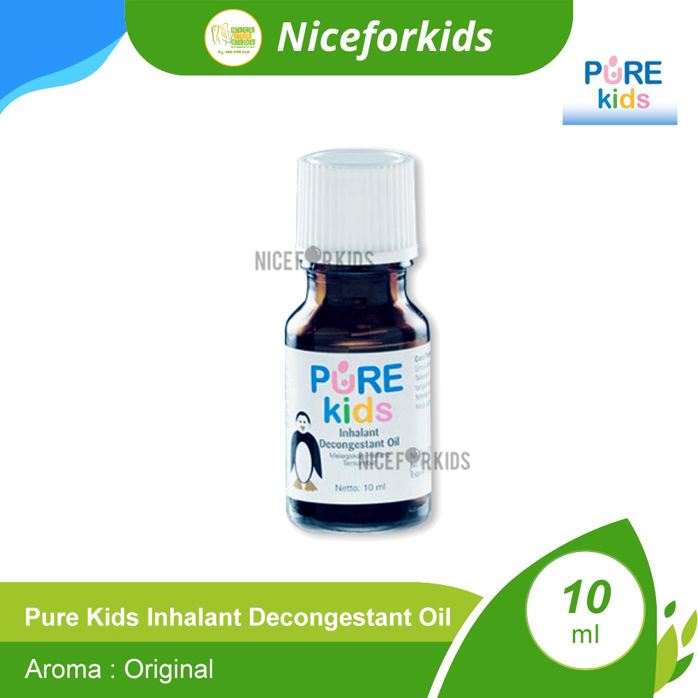 Pure Kids Inhalant Decongestant Oil 10ml / Pure BB Obat Hidung Tersumbat / Aromaterapi Pelega Hidung Tersumbat Anak Purekids