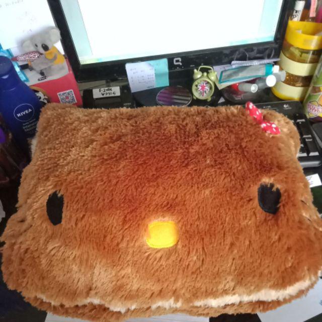Bantal  Hello Kitty Full Coklat