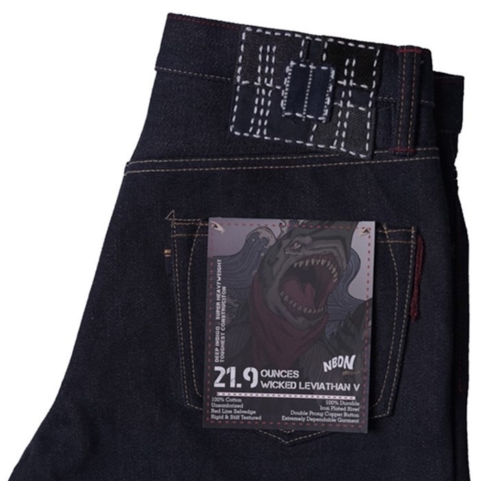 Jual NBDN - WICKED LEVIATHAN V 219oz Super Heavyweight Deep Rich Indigo - 28 Biru Limited