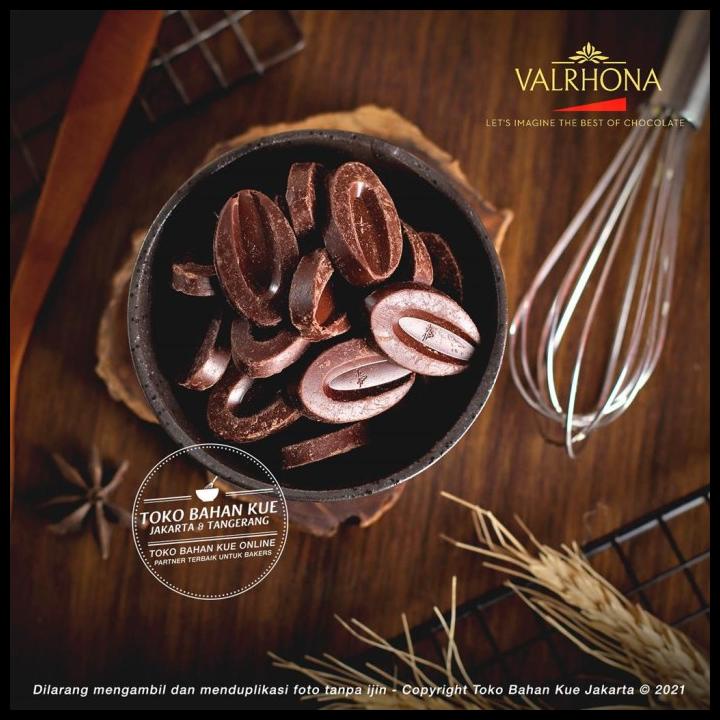 

Valrhona Abinao 85% Dark Chocolate Couverture 250Gr Coklat Baking Cake
