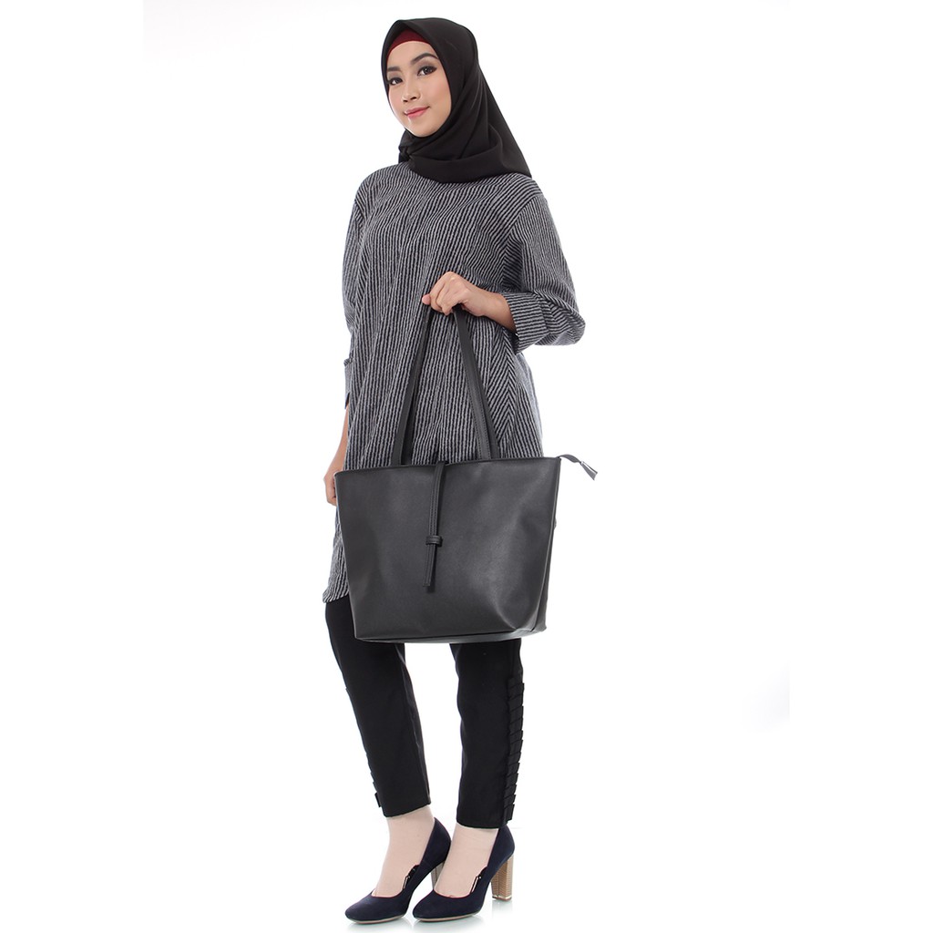 UBU Tote Bag Kulit Garis Anti Air TERMURAH - Tote Bag Wanita