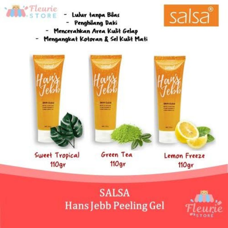 SALSA HANS JEBB GEL SKIN CLEANSER PERONTOK DAKI HANSJEBB GREEN TEA LEMON BREEZE SWEET TROPICAL