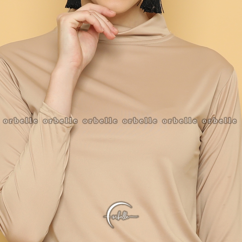 MANSET BAJU TURTLE NECK LENGAN PANJANG