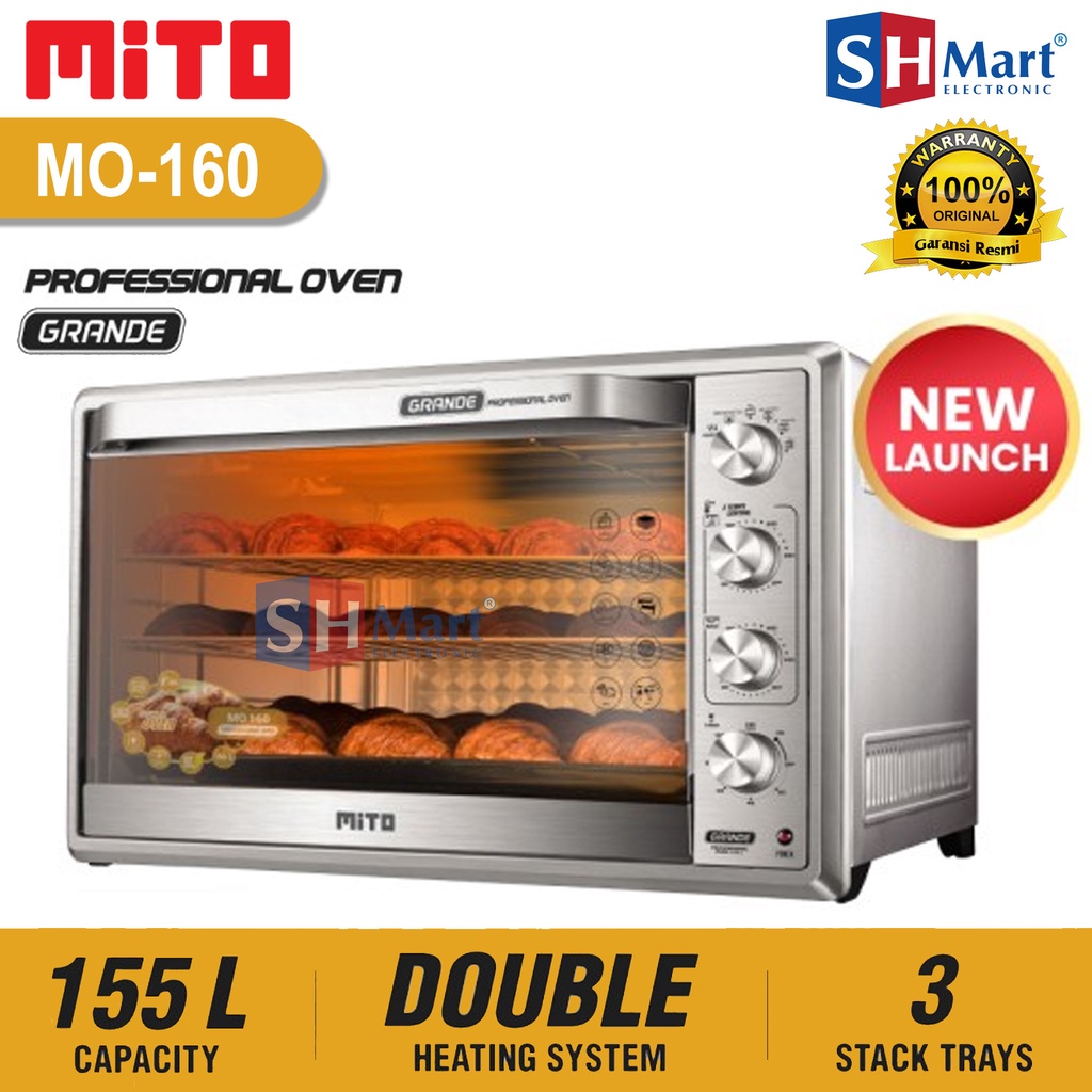 OVEN LISTRIK MITO PROFFESIONAL GRANDE MO-160 KAPASITAS 155 LITER BIG OVEN SERIES GARANSI RESMI