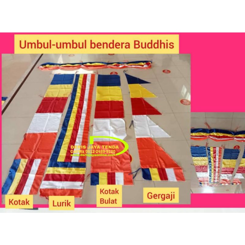 Umbul umbul merah putih 45cmx4m