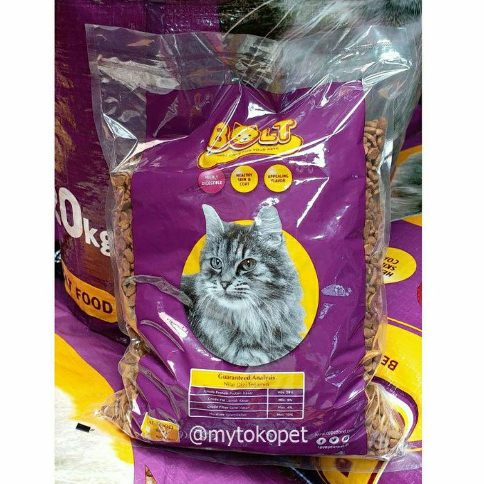 Makanan Kucing BOLT 500 gram - Cat Dry Food - Pakan Kering