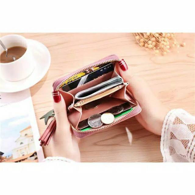 Dompet Wanita Mini Forever Young Resleting FY Bintang Import Korea