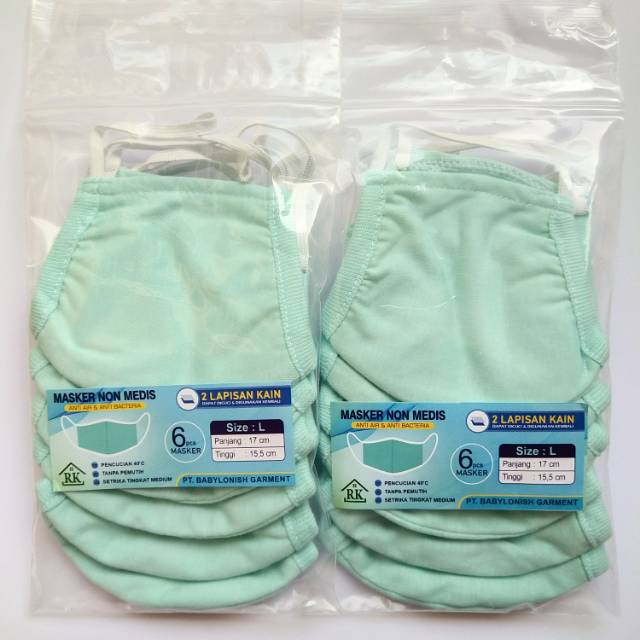 Masker Non Medis Anak &amp; Dewasa (6 pcs)