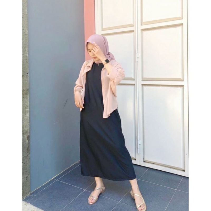 Basic Outer Atasan Wanita Polos Premium | Outer Terbaru | Outer Ceruty |Outer Remaja Korean Kekinian