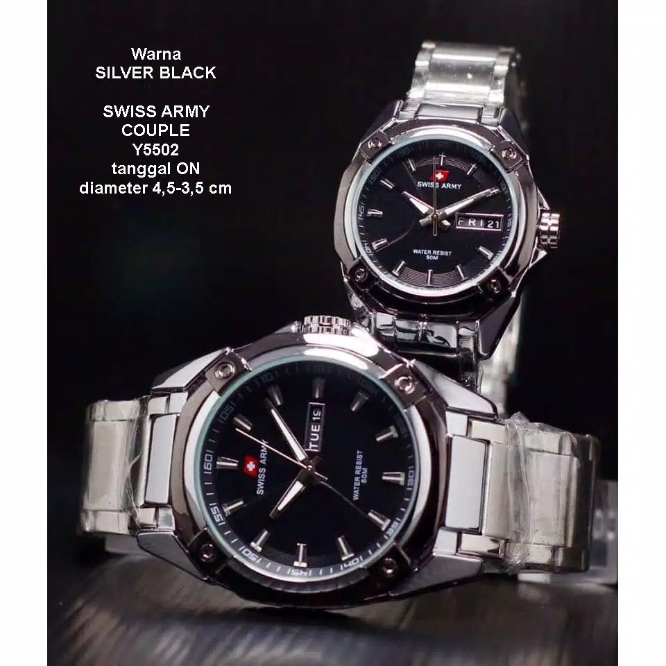 JAM TANGAN SWISS ARMY COUPLE SUPER