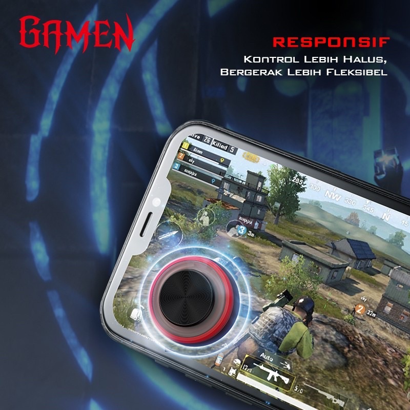 GAMEN GGS01 Mobile Smartphone Analog Joystick Mini Kursor Anti Slip - Garansi 1 Tahun