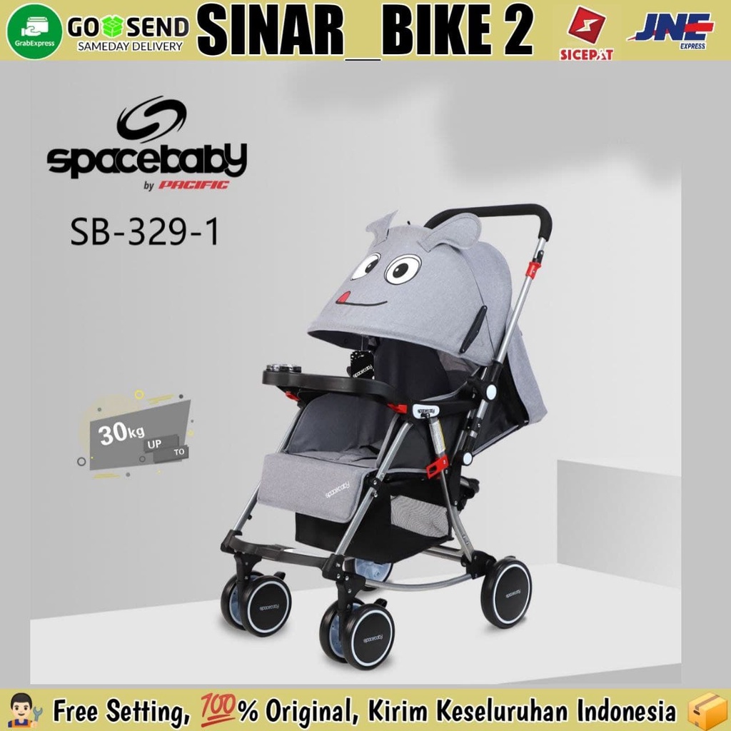 Baby Stroller SpaceBaby Sb 329-1 Bisa Ayun Stir Bolak Balik