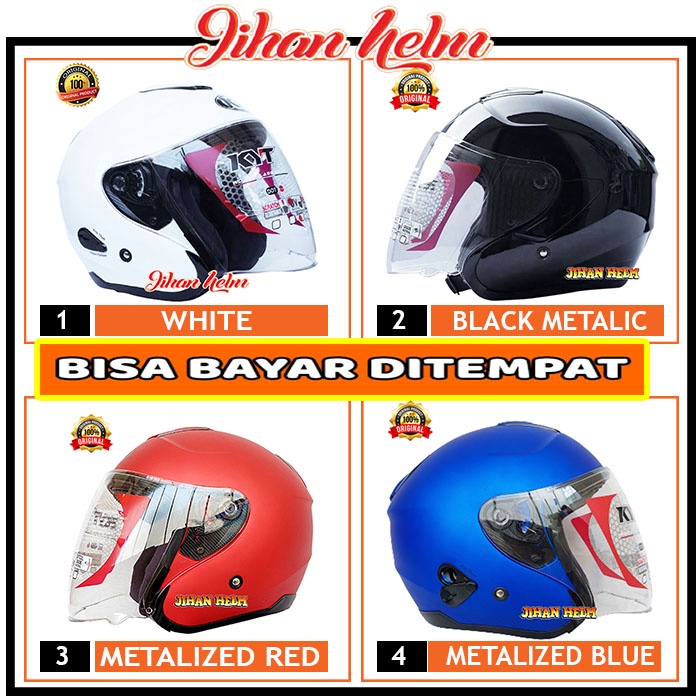 Helm / Helm KYT Kyoto Putih Terlaris