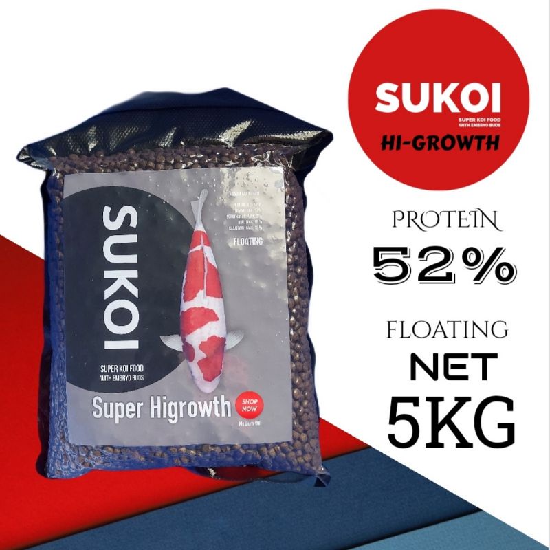 Sukoi High growth Pakan koi 5kg