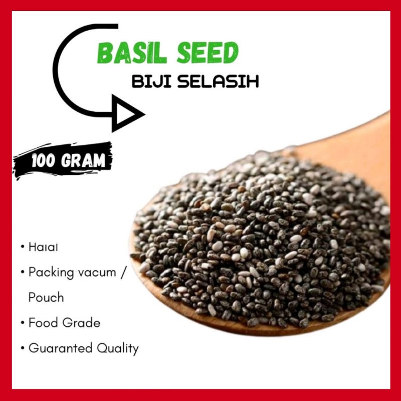 

MTM MALL - Biji Selasih 100 gr Refill Pack