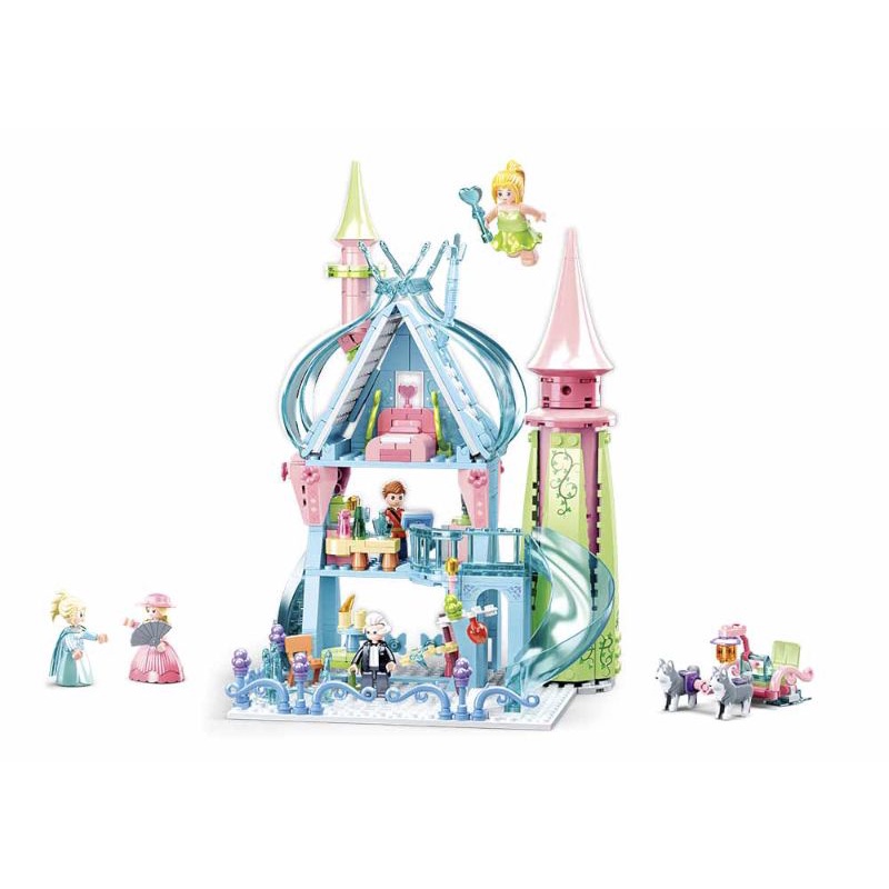 Mainan bricks Sluban Istana Kerajaan peri fairy tale castle B0898