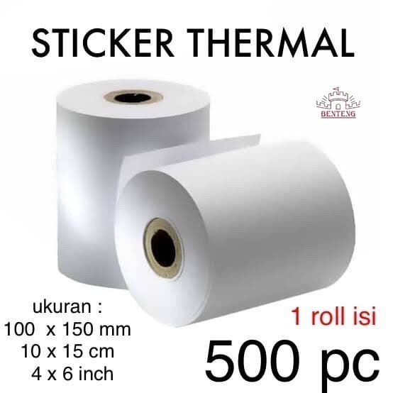 LB15-Kertas Label Barcode Thermal 100 x 150 mm - THERMAL 4X6 INCH