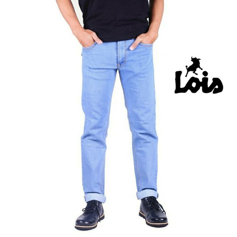 Celana Jeans Lois Best Quality Warna Biru Muda, Biru Dongker, Biru Tua