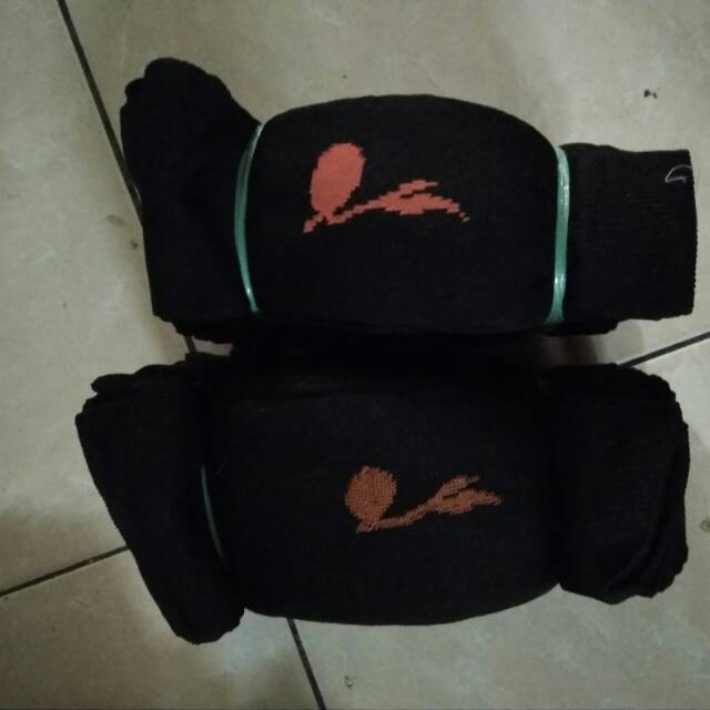 Kaos kaki hitam tunas pramuka SMA sebetis spandek polyester