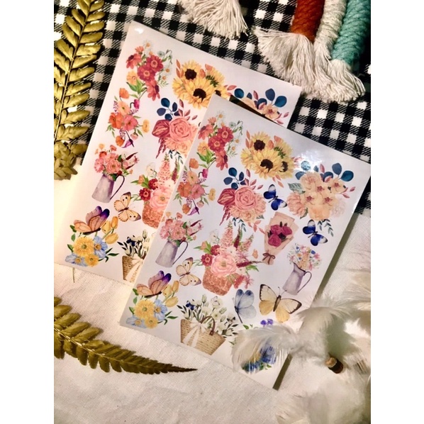 

(new) sticker flower by plethora sticker aesthetic vintage untuk deco journal scrapbook dan notebook sticker journaling sticker aesthetic stickers cute flower journaling kit jounal kit