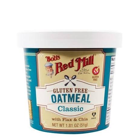 

bob's red mill gluten free oatmeal classic cup 51gr