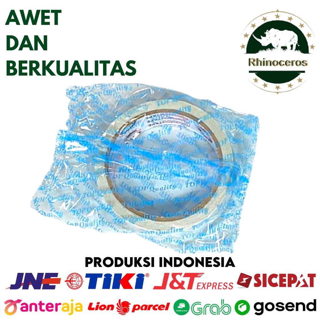 Double Tape Putih RHINOCEROS Tape 12mm x 10m