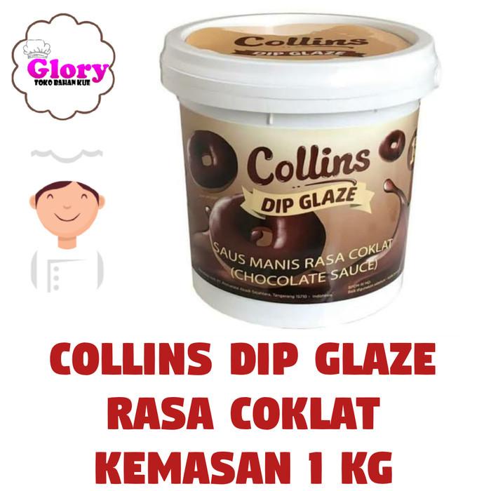 

Topping | Collins Dip Glaze 1Kg Coklat/ Topping Donat/ Topping Kue Kualitas Terbaik