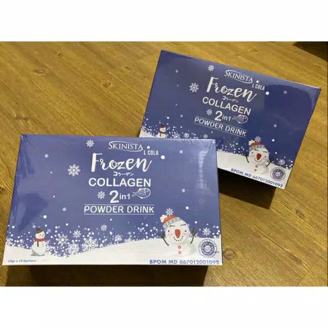 [ ECER SACHET ] FROZEN COLLAGEN 2IN1POWDER DRINK SKINISTA 100% ORIGINAL.