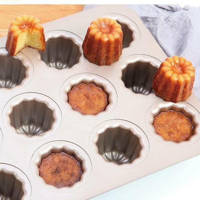 

Chefmade 12 Cups Non Stick Canele Mold Bake Pan Wk 9158 / Loyang Kue Terbaru