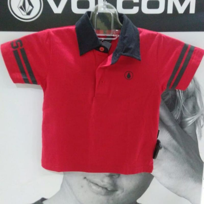 Polo Volcom Rise Red Kids