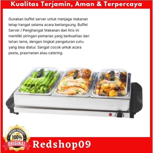 kris buffet server penghangat makanan/Penghangat makanan/food warmer elektrik